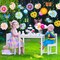 64 Pcs Flower & Butterfly Hanging Swirl Decorations – Spring Summer Ceiling & Wall Decor with Colorful Floral Cutouts for Baby Shower, Wedding & Birthday Party Supplies